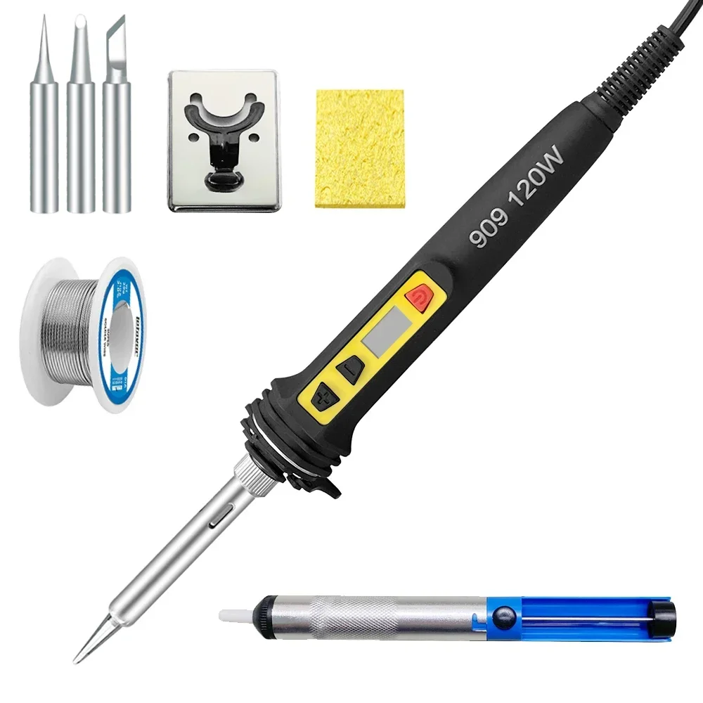 Electronics Repair Kit With Soldering Iron - 120 واط/150 واط الرقمية الكهربائية سبيكة