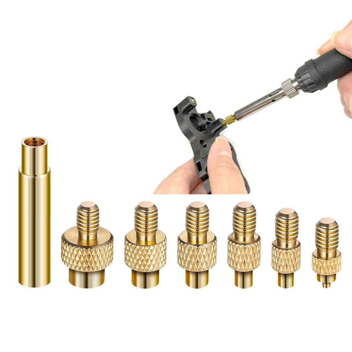 Electronics Repair Kit With Soldering Iron - الحرارة إدراج الجوز الحديد نصائح رئيس