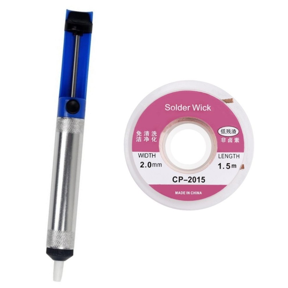 Solder Wick Braid - الألومنيوم ديسولديرينغ مضخة فراغ القصدير إزالة