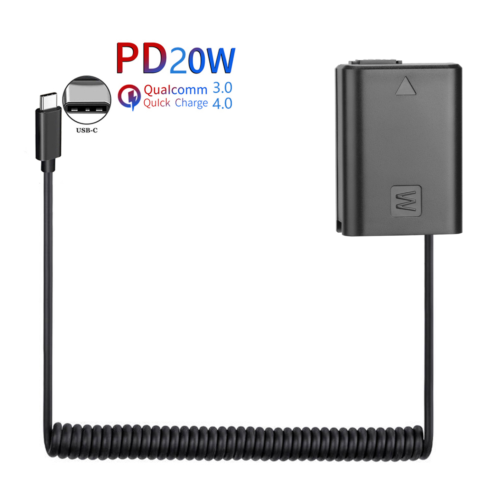 Sony Camera Zv-E10 - PD USB-C AC-PW20 NP-FW50 الدمية بطارية