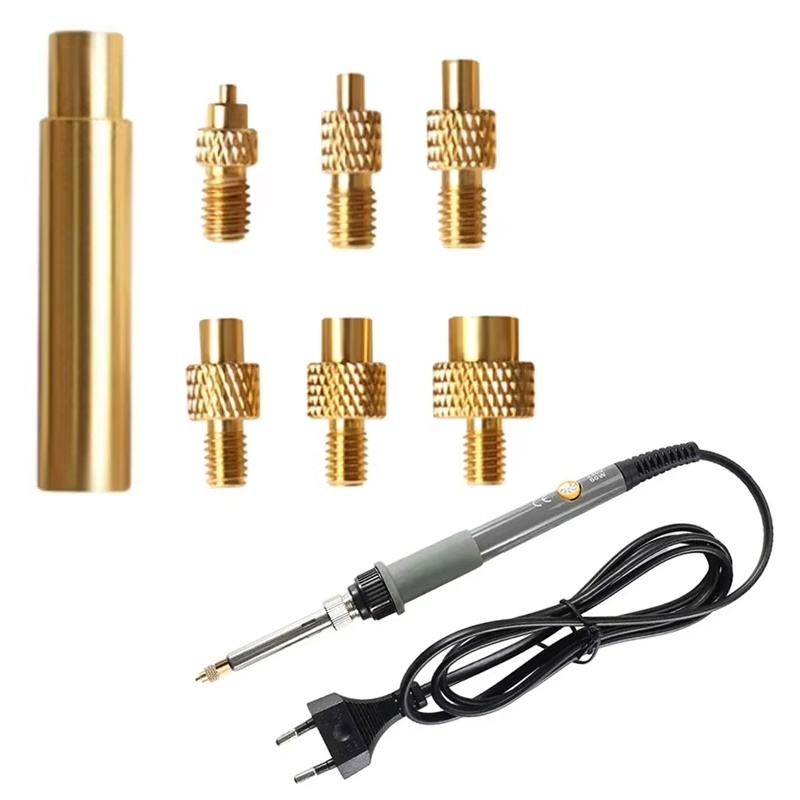 Electronics Repair Kit With Soldering Iron - رؤوس مكواة لحام لتركيب الحشوات بالحرارة