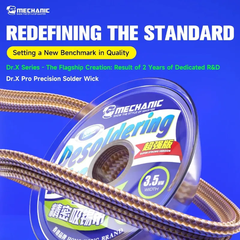 Solder Wick Braid - ميكانيكي Dr.X Pro ديسولديرينغ جديلة الفتيل