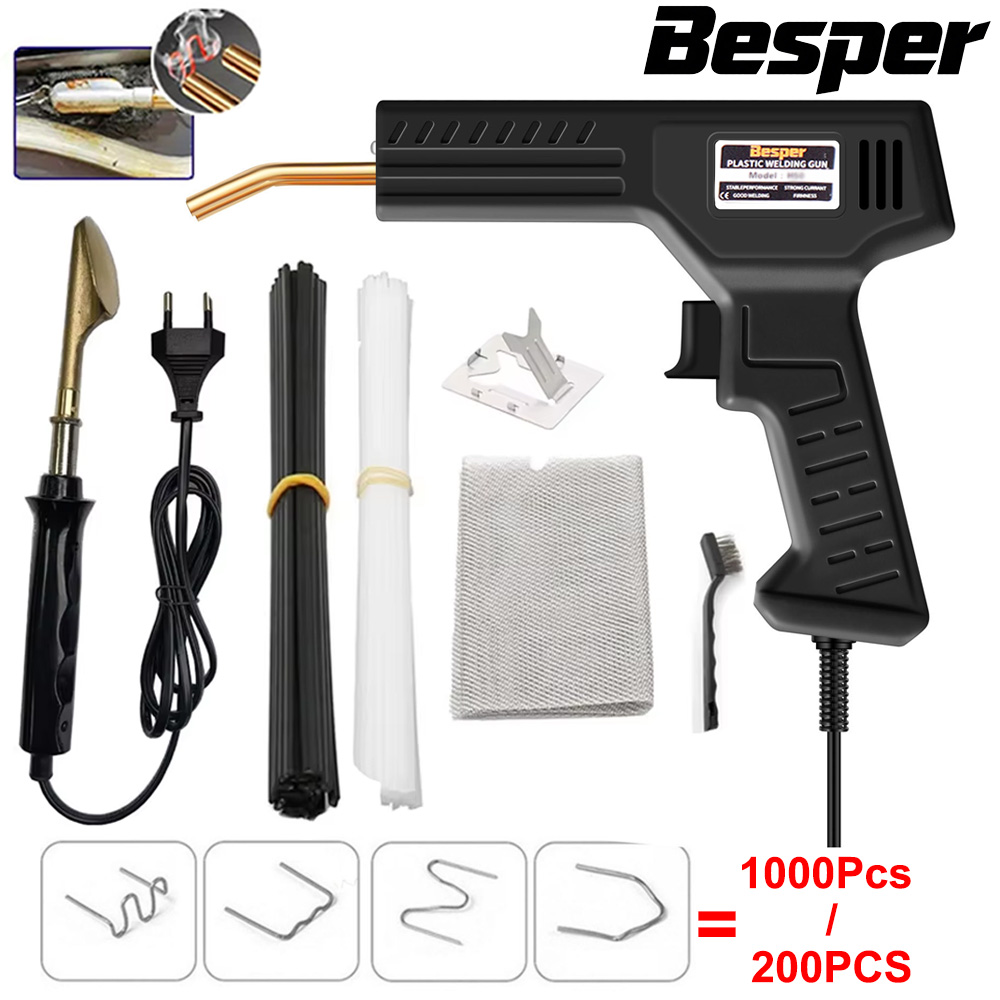 Electronics Repair Kit With Soldering Iron - 50 واط لحام البلاستيك 1000-200 قطعة