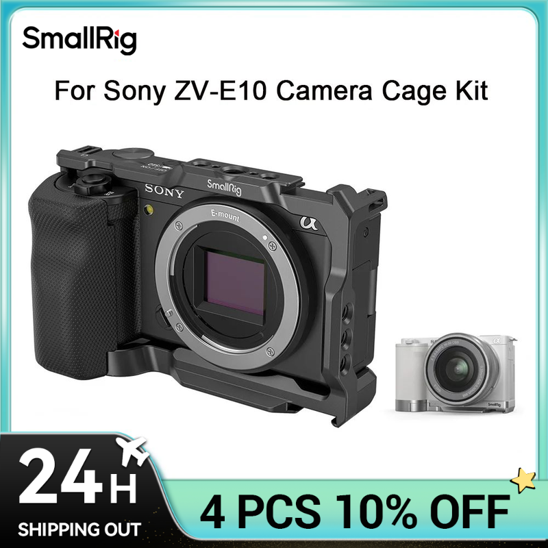 Sony Camera Zv-E10 - كاميرا صغيرة سوني ZVE10 قفص مع