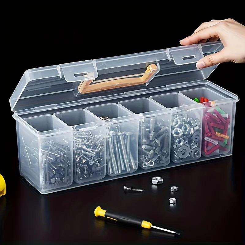 Electronics Repair Garage - صندوق تخزين شفاف مكون من 7