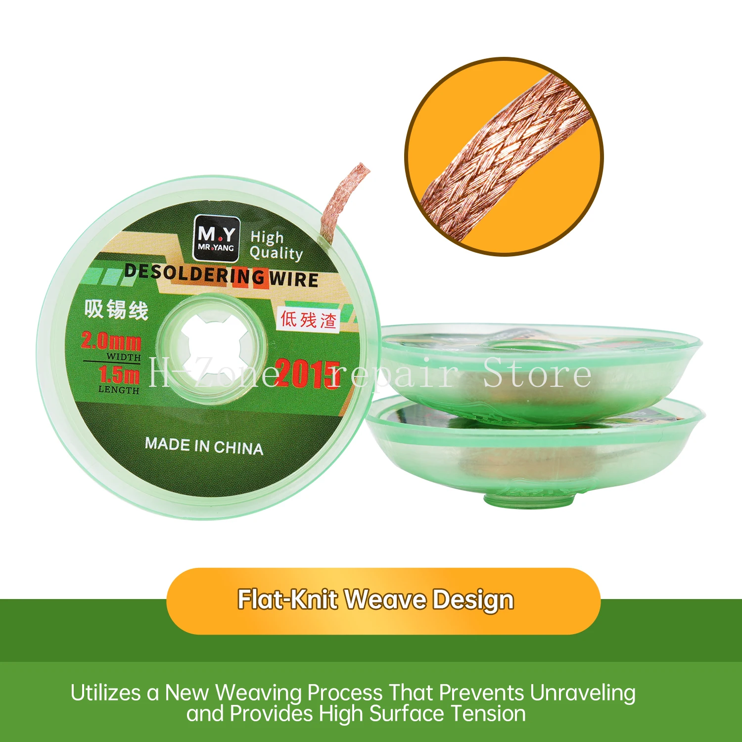 YCS M.Y 5 قطع جديلة مزيل لحام  - مراجعة Solder Wick Braid وسعره