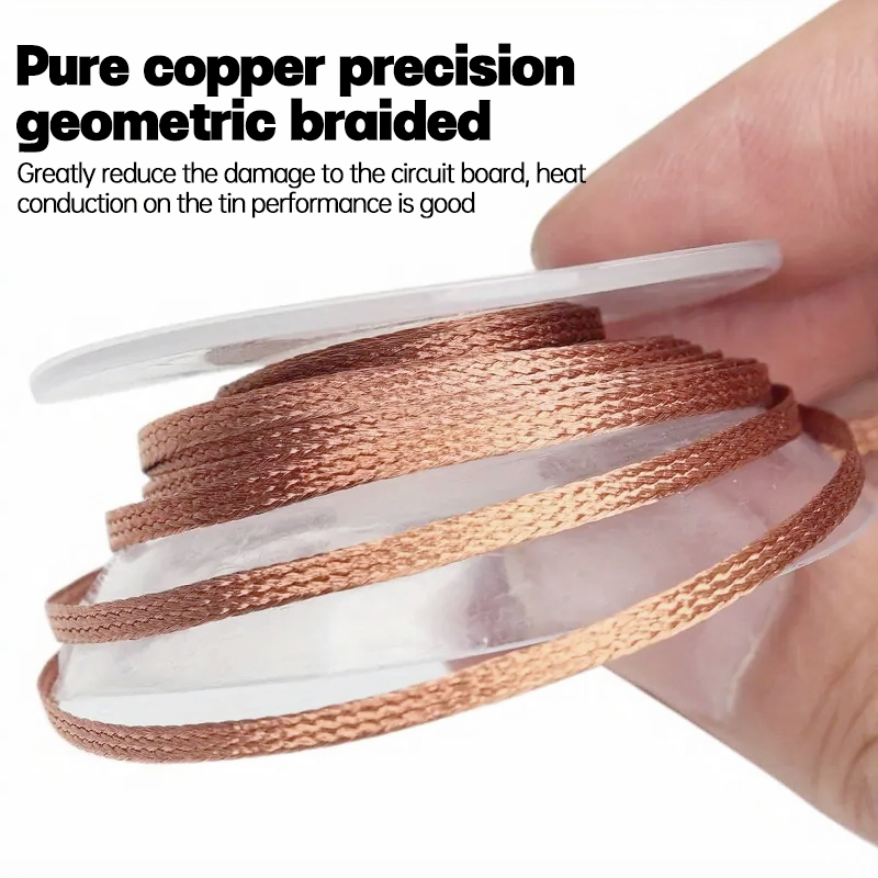 سلك لحام نحاسي 1.5/3/6/10 متر، - مراجعة Solder Wick Braid وسعره