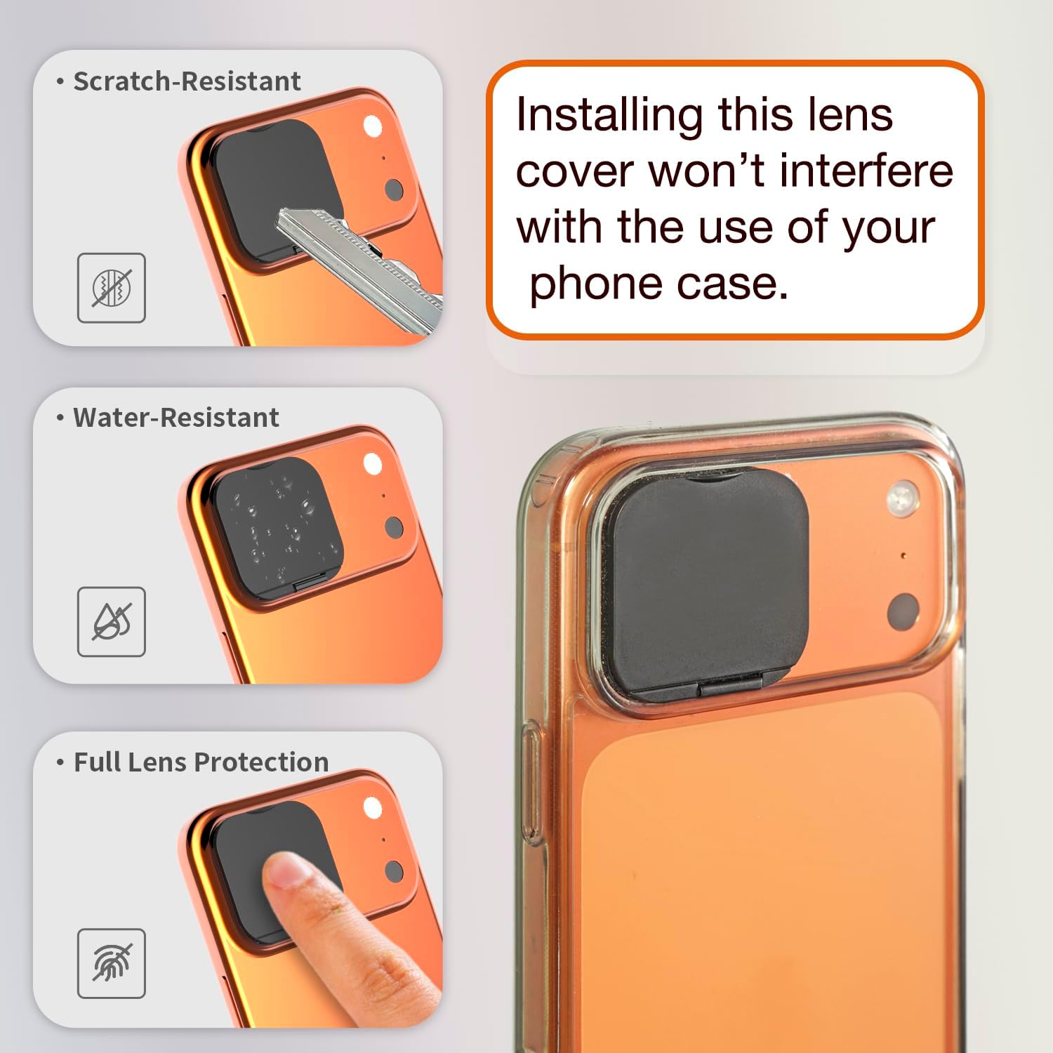 غطاء عدسة كاميرا الهاتف للخصوص - مراجعة Back Cover Adhesive وسعره