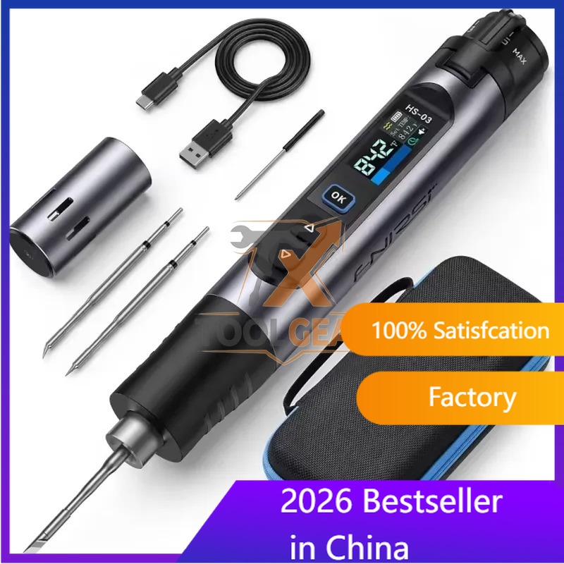 طقم لحام لاسلكي HS-03 مع رؤوس  - مراجعة Electronic Repairing وسعره