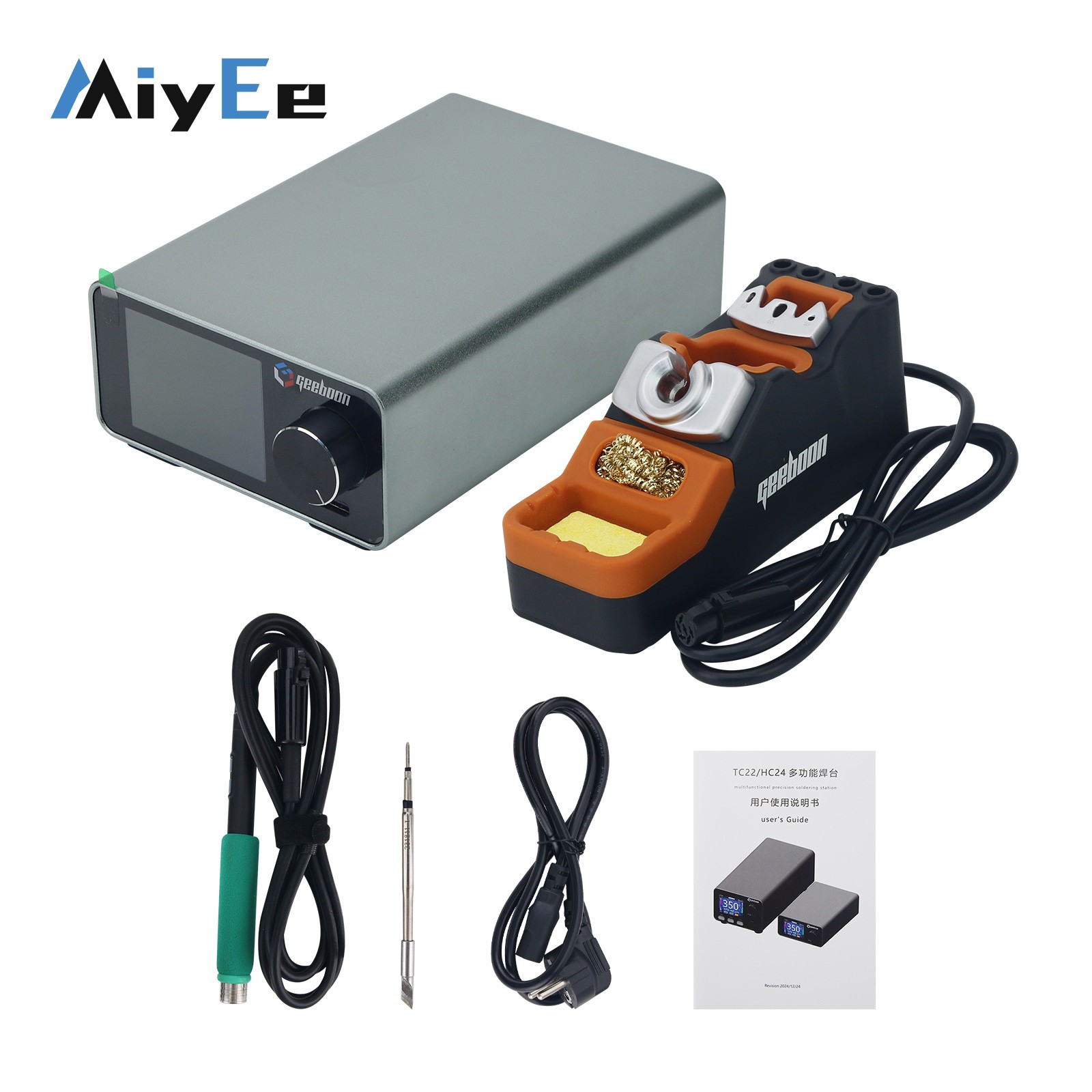 طقم محطة لحام GEEBOON TC22 240 - مراجعة Electronics Repair Kit With Soldering Iron وسعره