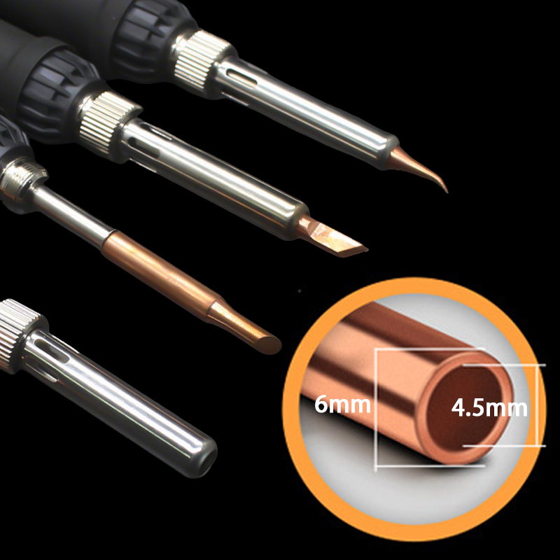 5 قطع/مجموعة من رؤوس مكواة الل - مراجعة Electronics Repair Kit With Soldering Iron وسعره