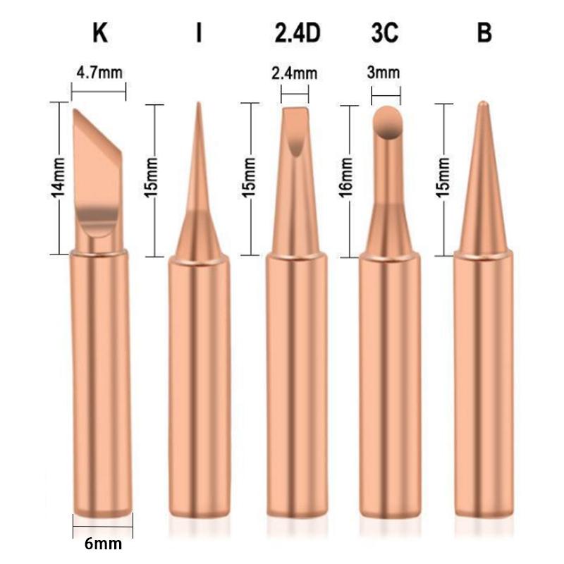 5 قطع/مجموعة من رؤوس مكواة الل - مراجعة Electronics Repair Kit With Soldering Iron وسعره