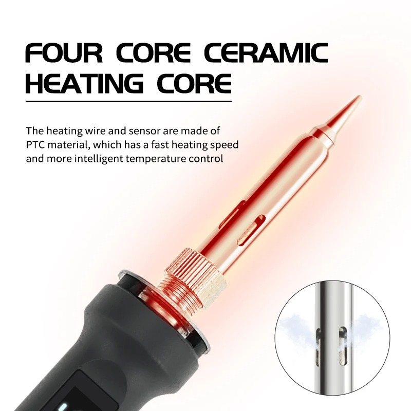 طقم كاوية لحام كهربائية رقمية  - مراجعة Electronics Repair Kit With Soldering Iron وسعره
