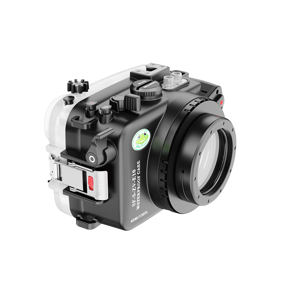 Seafrogs غلاف كاميرا غوص مقاوم - مراجعة Sony Camera Zv-E10 وسعره