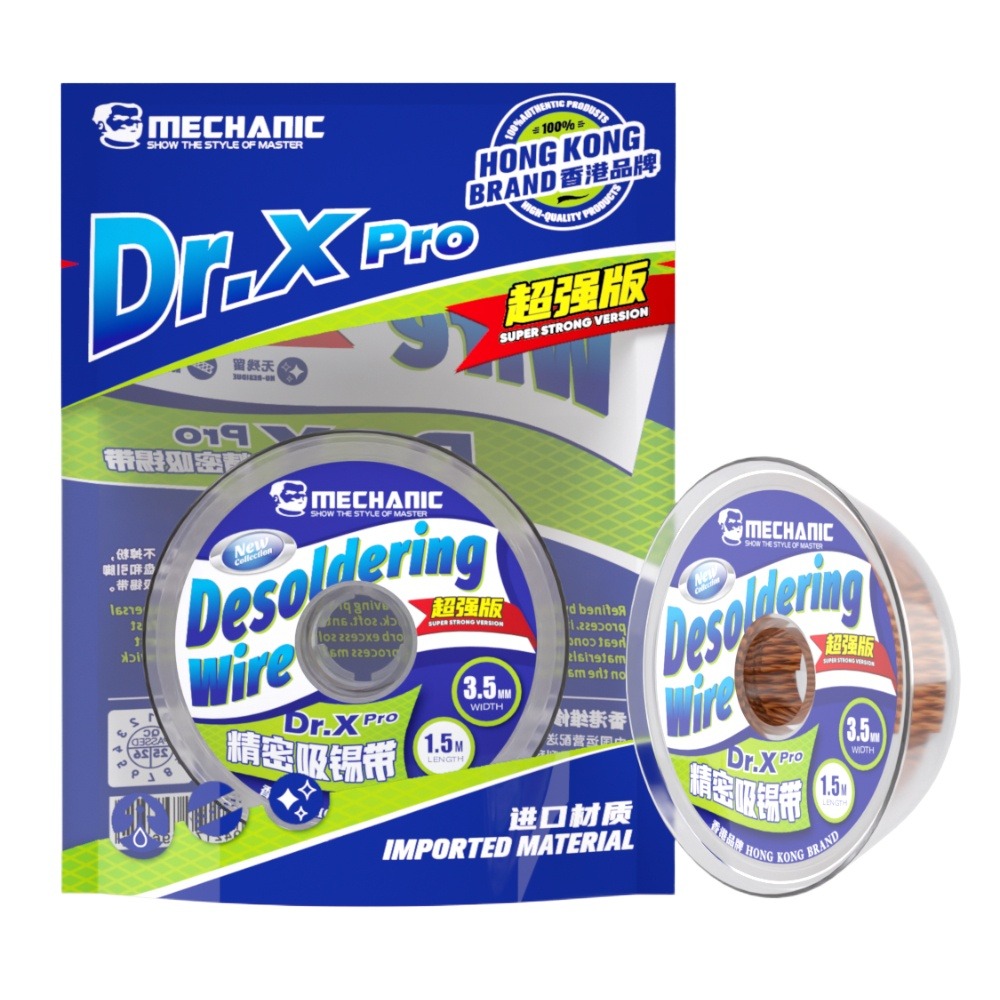 ميكانيكي Dr.X Pro ديسولديرينغ  - مراجعة Solder Wick Braid وسعره