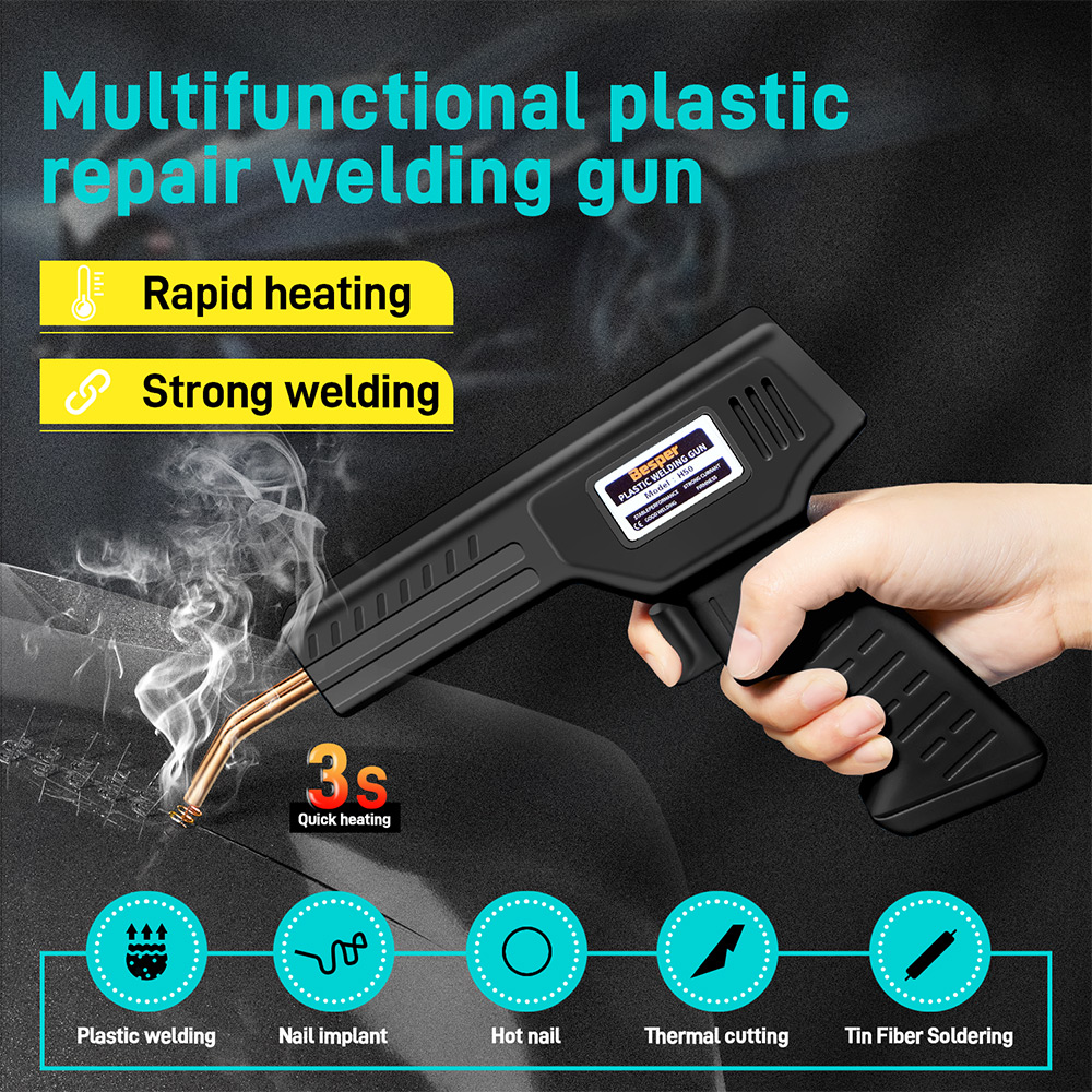 50 واط لحام البلاستيك 1000-200 - مراجعة Electronics Repair Kit With Soldering Iron وسعره