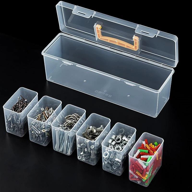 صندوق تخزين شفاف مكون من 7 قطع - مراجعة Electronics Repair Garage وسعره